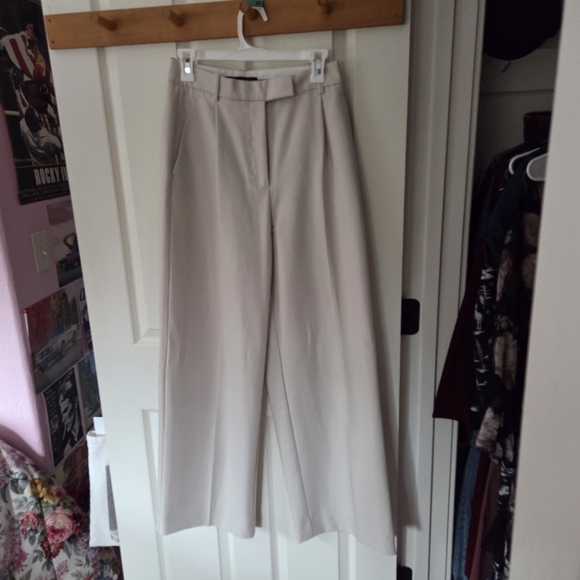 Zara Wide Leg High Waisted Trousers - Picture 3 of 9